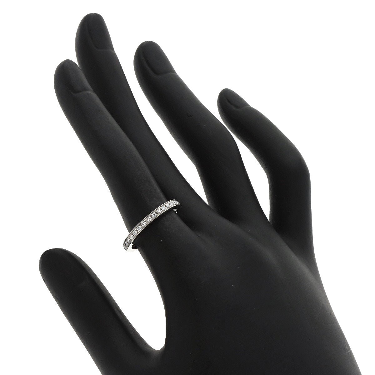 Bvlgari Ring Pt950 Silver Dedicata A Venezia Half Eternity Diamond #51 Women