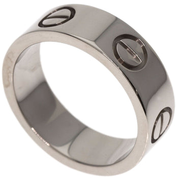 Cartier Ring K18Wg Silver Love Ring #47 Women