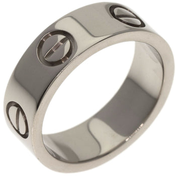 Cartier Ring K18Wg Silver Love Ring #47 Women