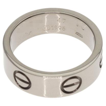 Cartier Ring K18Wg Silver Love Ring #47 Women