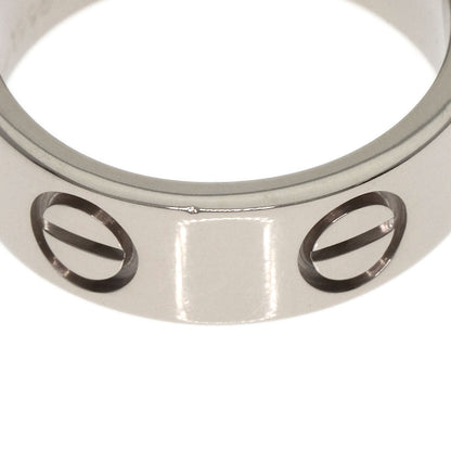 Cartier Ring K18Wg Silver Love Ring #47 Women