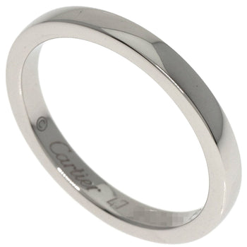 Cartier Ring Pt950 Silver Classic Wedding Band #47 Women