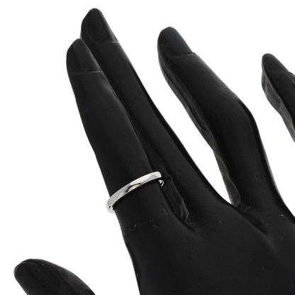 Cartier Ring Pt950 Silver Classic Wedding Band #47 Women