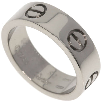 Cartier Ring K18Wg Silver Love Ring #50 Women