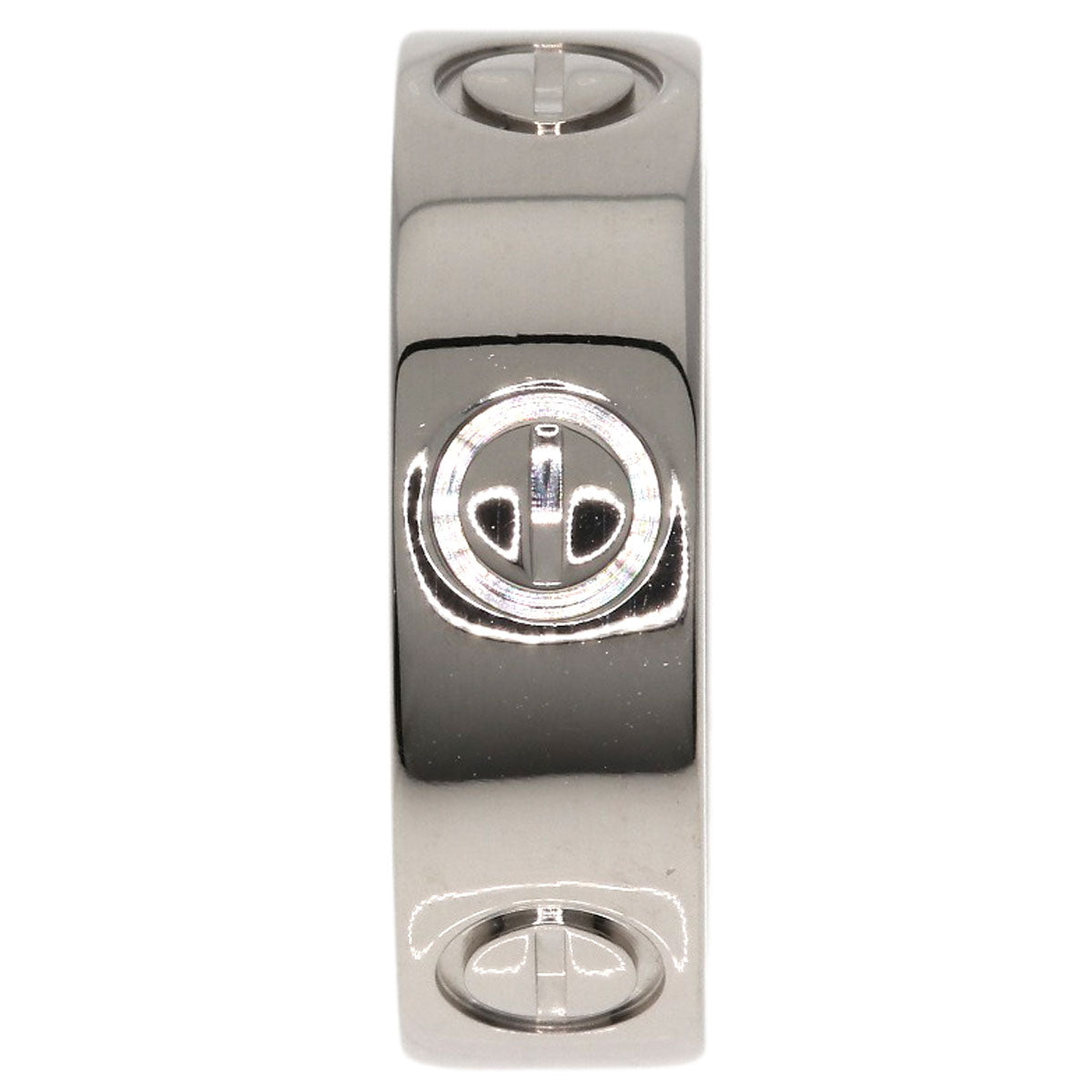 Cartier Ring K18Wg Silver Love Ring #49 Women