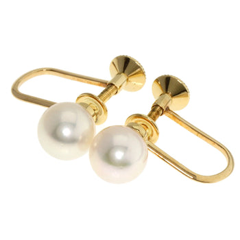 Mikimoto Earring 18K Yellow Gold Gold Akoya Pearl Pearl