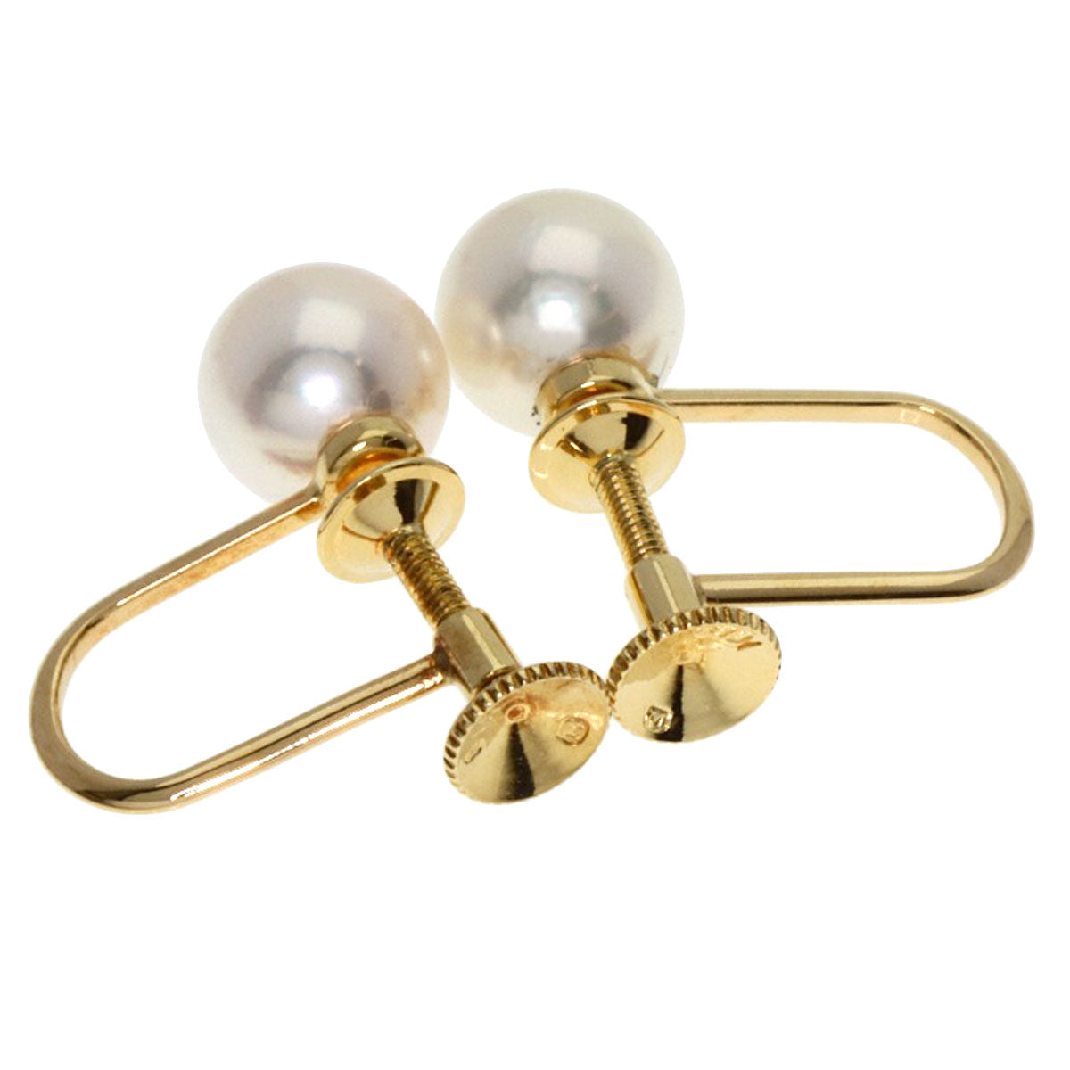 Mikimoto Earring 18K Yellow Gold Gold Akoya Pearl Pearl
