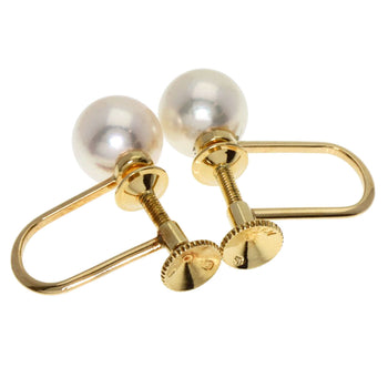 Mikimoto Earring 18K Yellow Gold Gold Akoya Pearl Pearl