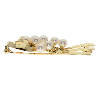 Mikimoto Brooch K14Yg Gold Pearl Women