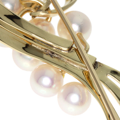 Mikimoto Brooch K14Yg Gold Pearl Women