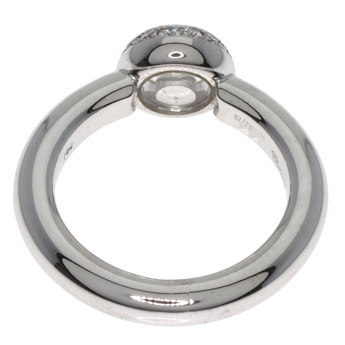 Chopard Ring K18Wg Silver Happy Diamond