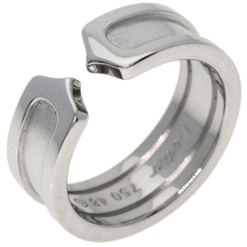 Cartier Ring K18Wg Silver C2 Ring # 48 Women