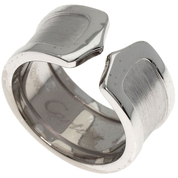 Cartier Ring K18Wg Silver C2 Ring Lm # 52 Women