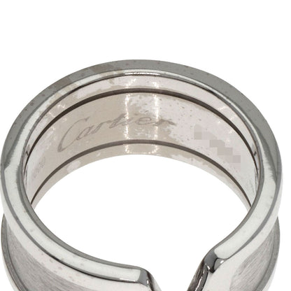 Cartier Ring K18Wg Silver C2 Ring Lm # 52 Women