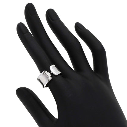 Cartier Ring K18Wg Silver C2 Ring Lm # 52 Women