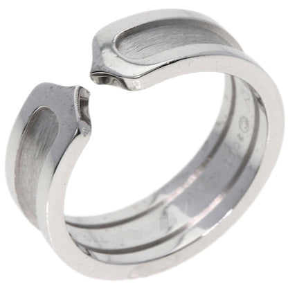 Cartier Ring K18Wg Silver C2 Sm #53