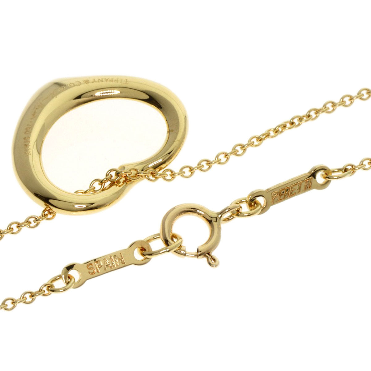 Tiffany&Co. Necklace 18K Yellow Gold Gold Open Heart