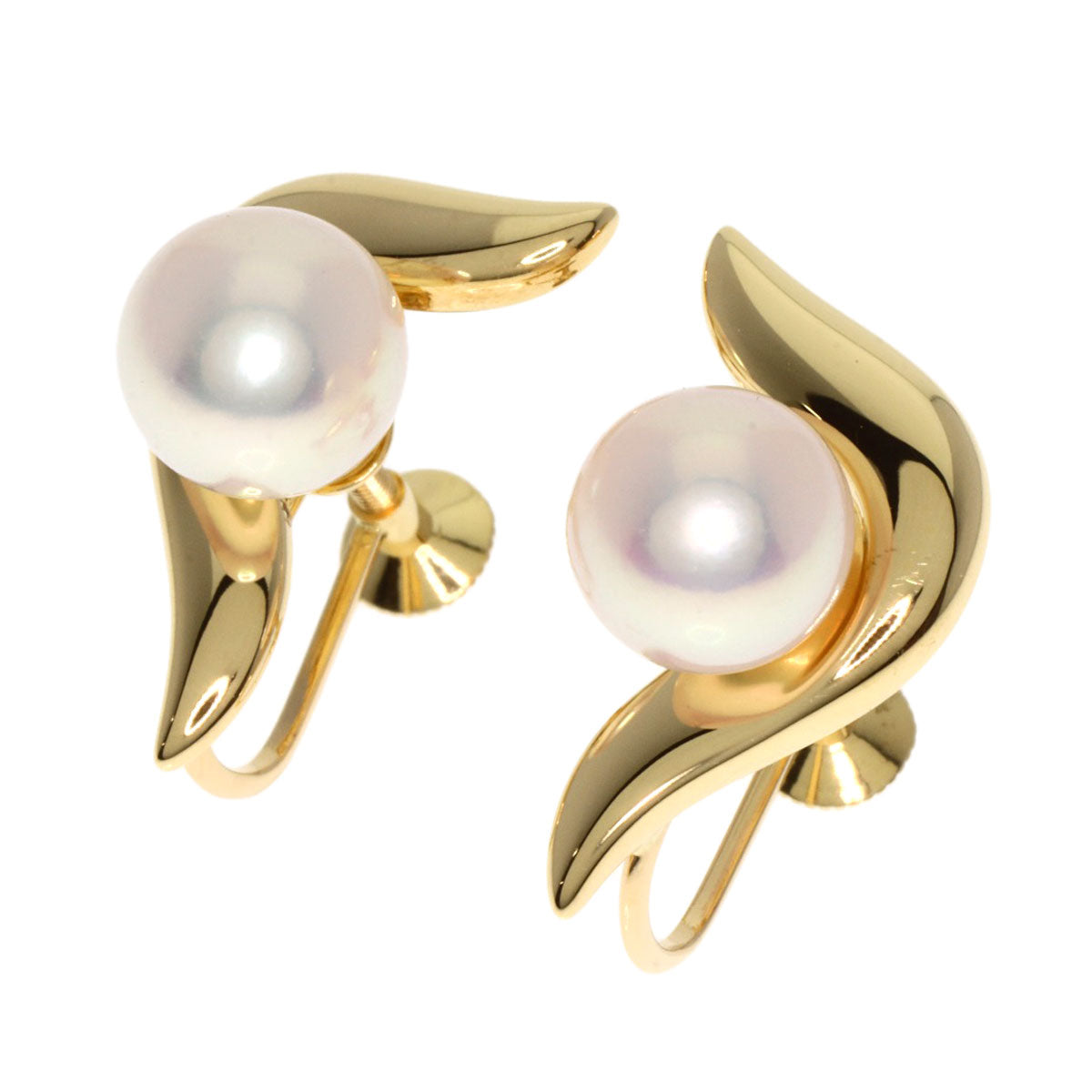 Mikimoto Earring 18K Yellow Gold Gold Pearl Women