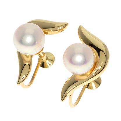 Mikimoto Earring 18K Yellow Gold Gold Pearl Women