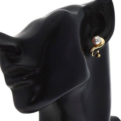 Mikimoto Earring 18K Yellow Gold Gold Pearl Women