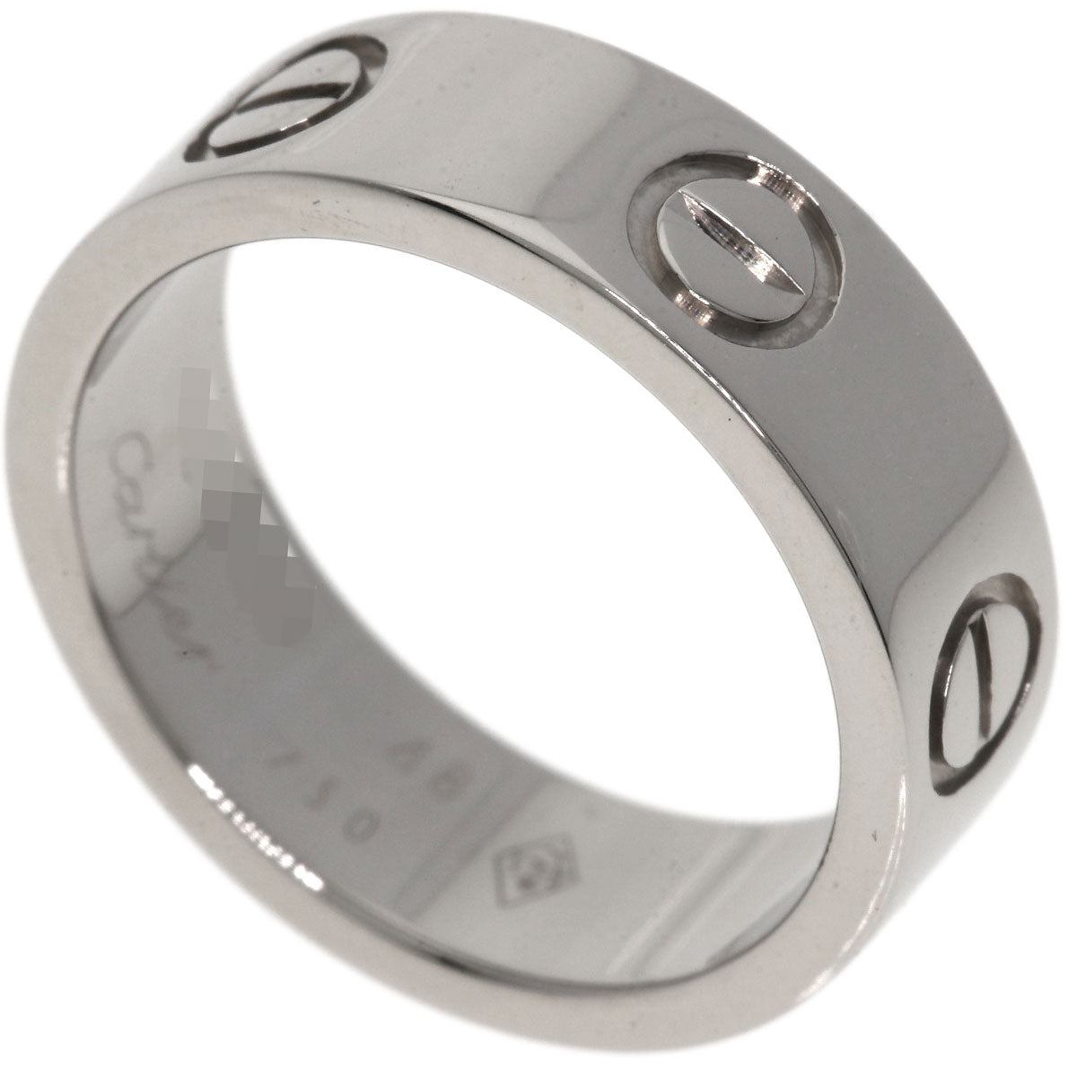 Cartier Ring K18Wg Silver Love Ring #48