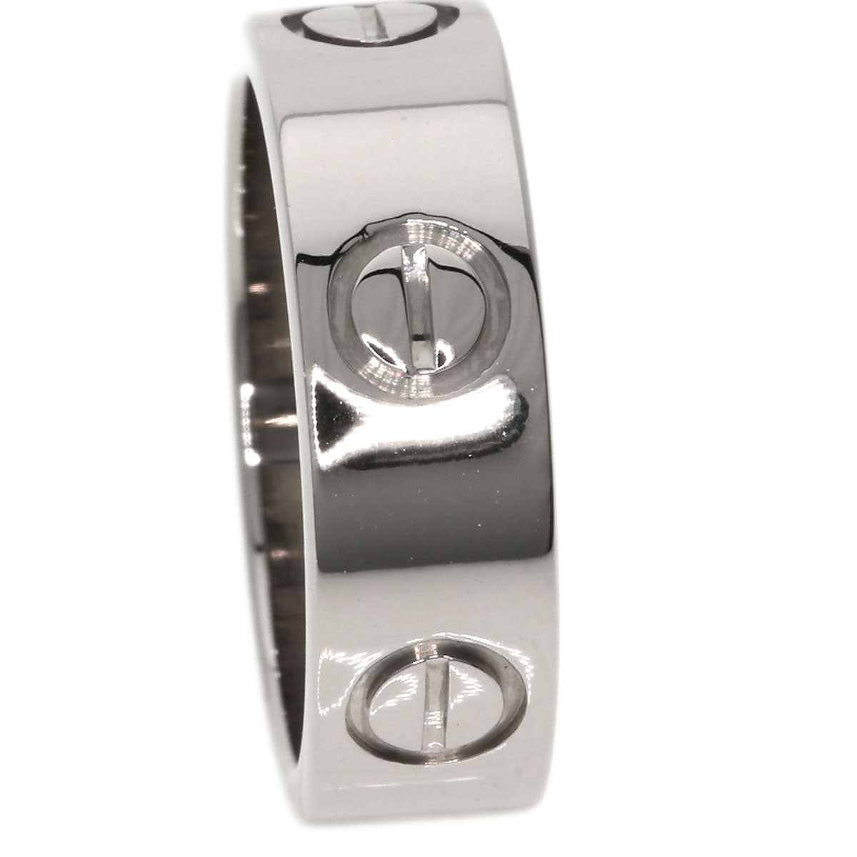 Cartier Ring K18Wg Silver Love Ring #48