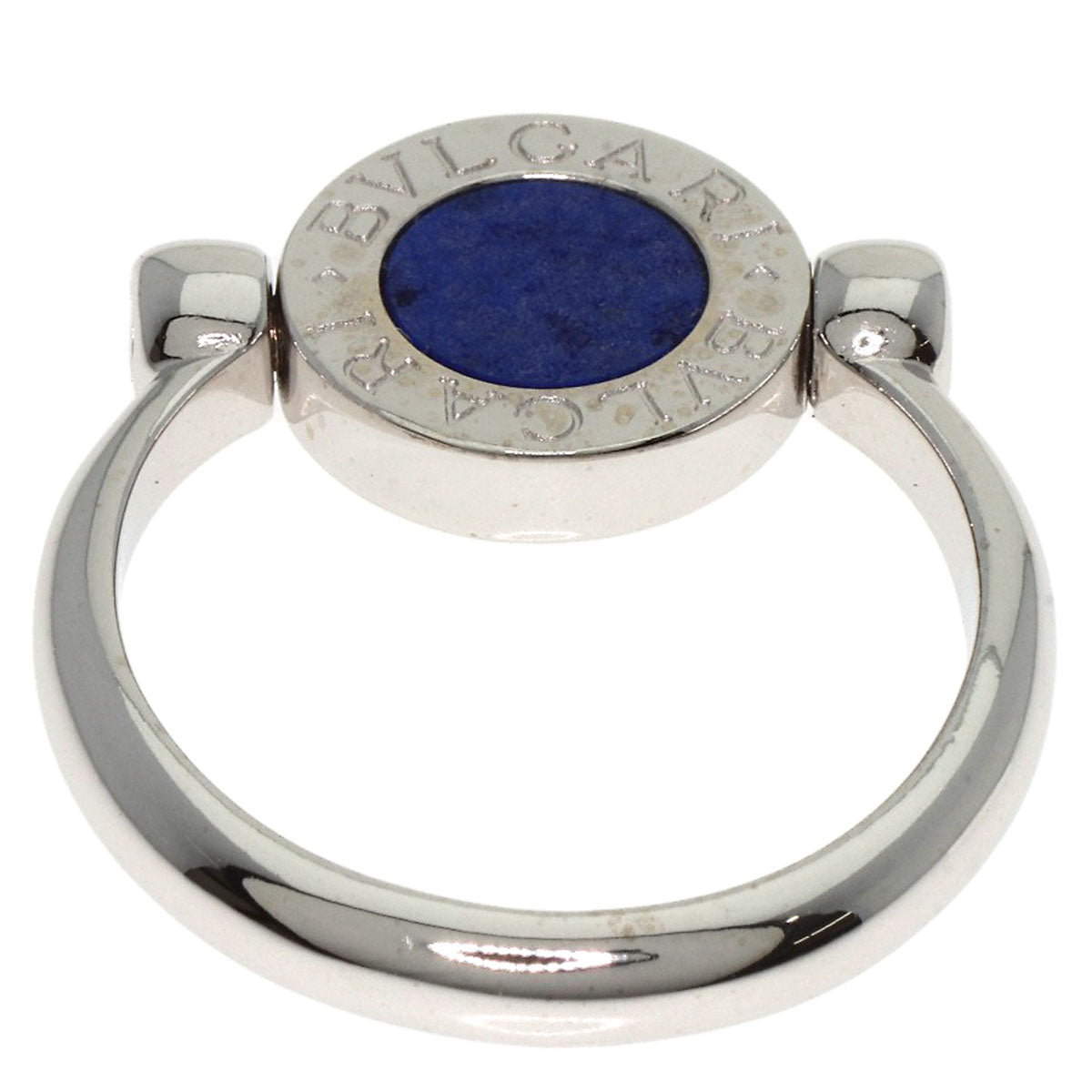Bvlgari Ring K18Wg Silver Bvlgari Bvlgari Flip Ring Lapis Lazuli Onyx