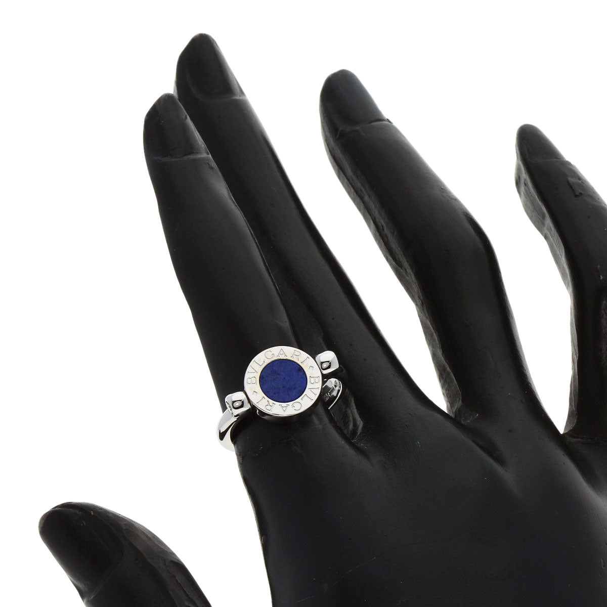 Bvlgari Ring K18Wg Silver Bvlgari Bvlgari Flip Ring Lapis Lazuli Onyx