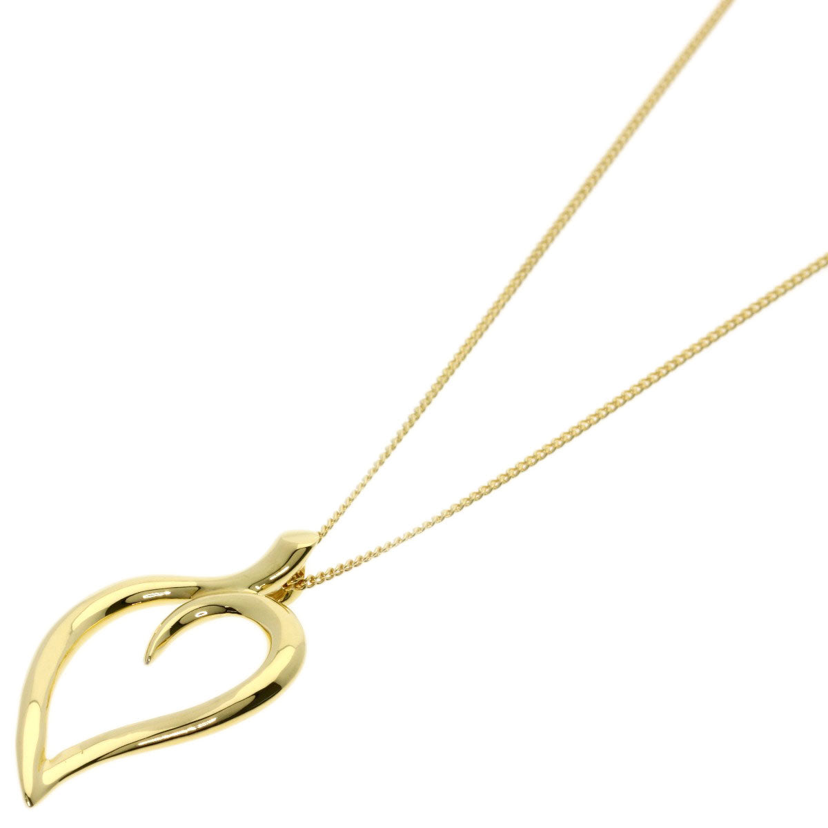 Tiffany&Co. Necklace 18K Yellow Gold Gold Leaf Heart