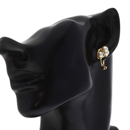 Mikimoto Earring K14Yg Gold Pearl Women