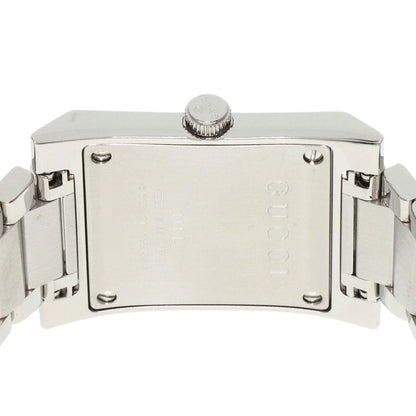 Gucci Watches Quartz 111L Stainless Steel , Stainless Steel Silver Square Face Ivory Dial Women