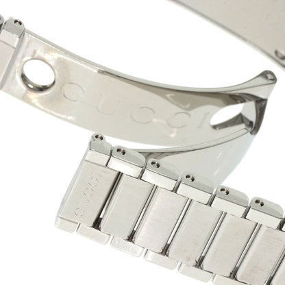 Gucci Watches Quartz 111L Stainless Steel , Stainless Steel Silver Square Face Ivory Dial Women