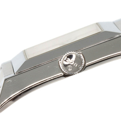 Gucci Watches Quartz 111L Stainless Steel , Stainless Steel Silver Square Face Ivory Dial Women