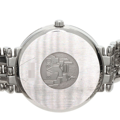 Omega Watches Quartz 7514.31.00 Stainless Steel , Stainless Steel Silver De Ville Prestige White