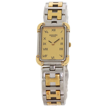 Hermes Watches Quartz Cr1.220 Stainless Steel , Ssxgp Gold Clojure Champagne Gold Dial Women