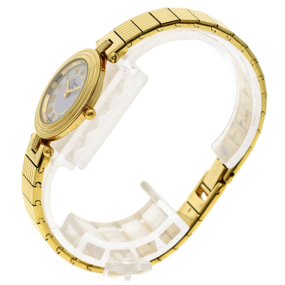 Christian Dior Watches Quartz 3051 Gold Plated , Gold Plated Gold Round Face White Dial Women