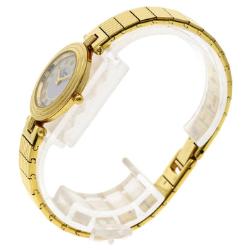 Christian Dior Watches Quartz 3051 Gold Plated , Gold Plated Gold Round Face White Dial Women