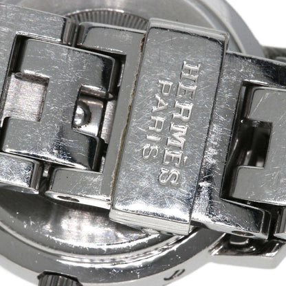 Hermes Watches Quartz Cl4.210 Stainless Steel , Stainless Steel Silver Clipper Nacre White Shell