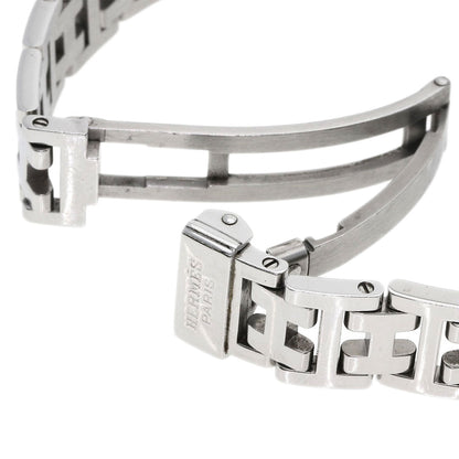 Hermes Watches Quartz Cl4.210 Stainless Steel , Stainless Steel Silver Clipper Nacre White Shell