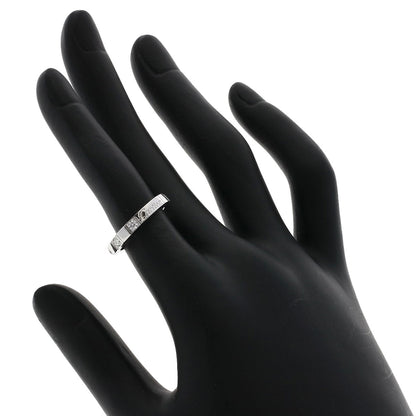 Cartier Ring K18Wg Silver Raniere Half Diamond #47 Women