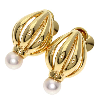 Mikimoto Earring 18K Yellow Gold Gold Pearl