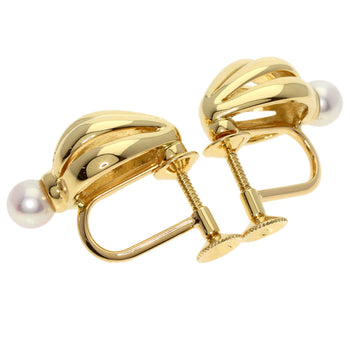 Mikimoto Earring 18K Yellow Gold Gold Pearl