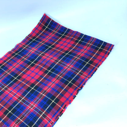 Gucci Scarf Wool Red Check Bee Bee Women