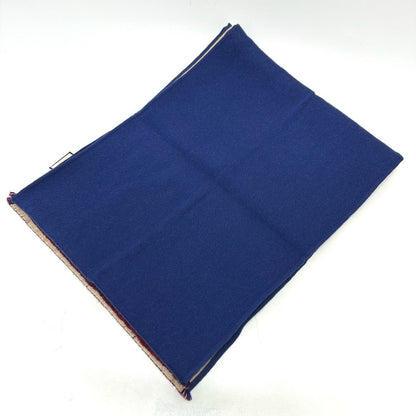 Gucci Scarf 525559 Wool Blue Logo Women