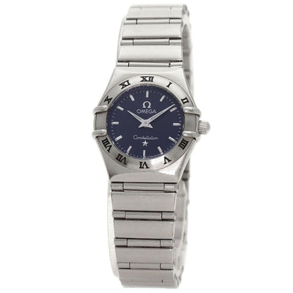 Omega Watches Quartz 1561.51 Stainless Steel , Stainless Steel Silver Constellation Navy Dial Women
