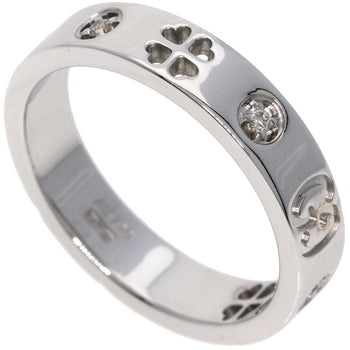 Gucci Ring K18Wg Silver Icon 5P Diamond Women