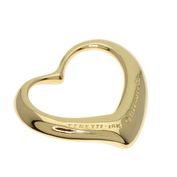 Tiffany&Co. Pendant Top 18K Yellow Gold Gold Open Heart Women