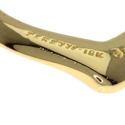 Tiffany&Co. Pendant Top 18K Yellow Gold Gold Open Heart Women