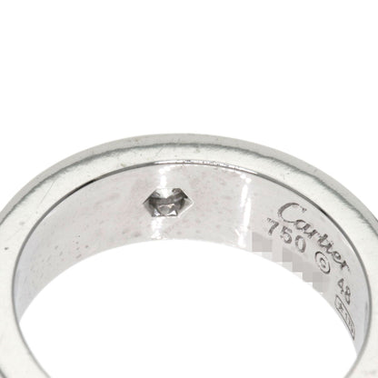 Cartier Ring K18Wg Silver Love Ring Half Diamond #48
