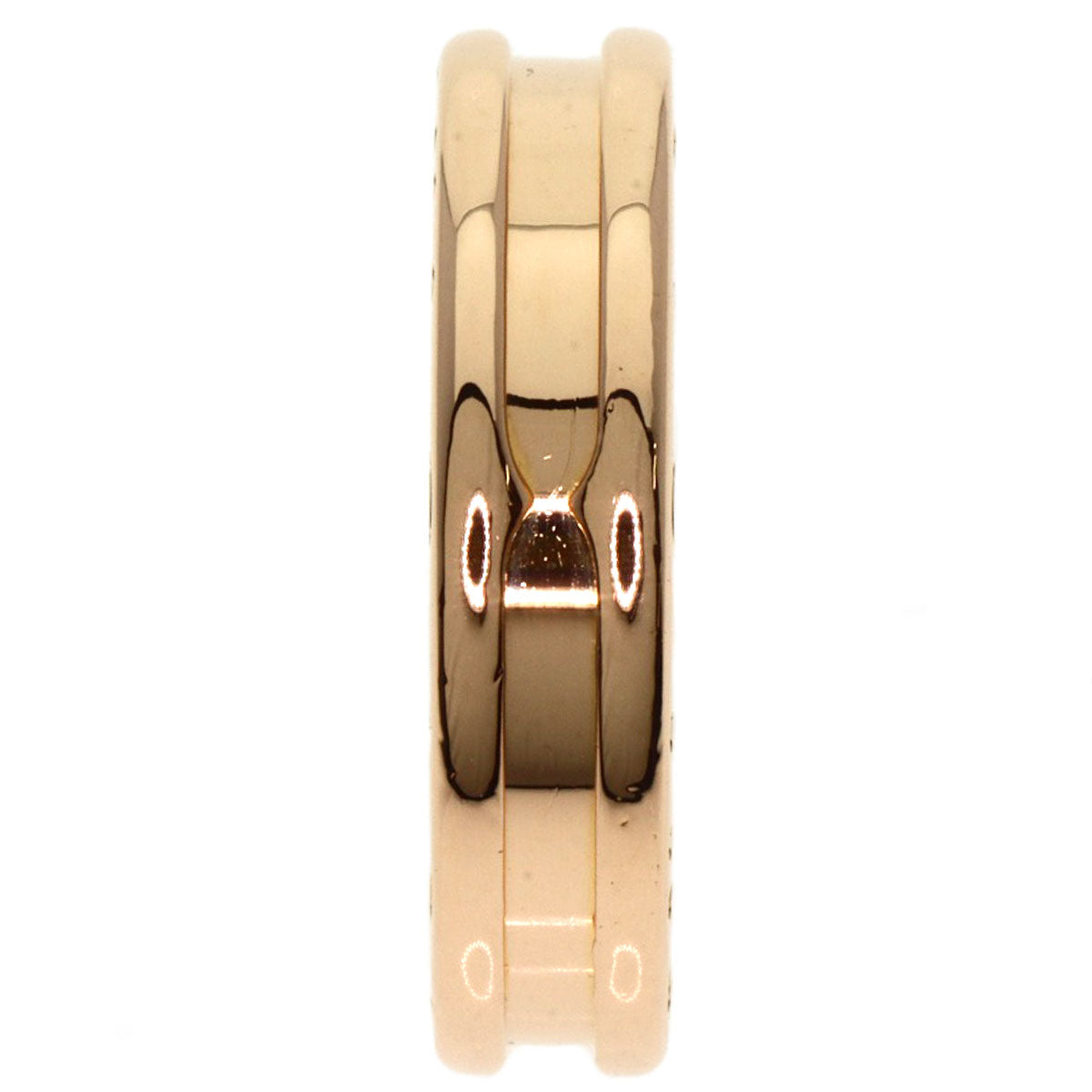 Bvlgari Ring 18K Pink Gold Gold B-Zero1 B-Cello One Xs 1 Band #48